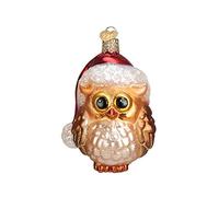 Old World Christmas Vieux Monde de Père Noël Chouette en Verre soufflé Ornement
