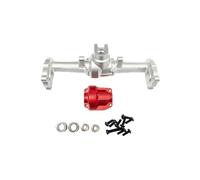 OLDDO Boîtier d'essieu Avant et arrière 1/18 adapté for HOBBYPLUS CR18P Rock Van RC, pièces de Mise à Niveau(Silver Rear Silver)