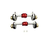 OLDDO Boîtier d'essieu Avant et arrière, 2 pièces, 1/18 adapté for HOBBYPLUS 4WD Rock Van CR18P, pièces de Mise à Niveau(Silver)