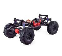 OLDDO Cadre de châssis de Transmission RC à 2 Vitesses, 313mm, avec axe de Portail différentiel, adapté aux pièces de Voiture sur chenilles Traxxas TRX-4 1/10(with Tires)
