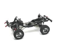 OLDDO Ensemble de Cadre de châssis de Voiture RC avec Arbre d'entraînement d'amortisseur d'essieu for MN MN128 MN86 G500 1/12 pièces de Voiture RC(Black)