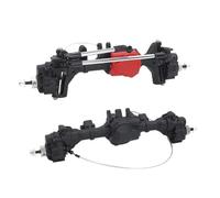 OLDDO Essieu Avant, Central et arrière, essieux de Portail complets avec différentiel t-Lock, adaptés à Traxxas TRX4 TRX-4 6WD 1/10 RC, pièce de Voiture sur chenilles(Blue)