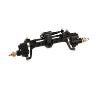 OLDDO Essieu de Portail Avant et arrière for Axial 1/24 SCX24 90081 C10 AXl00002, pièce améliorée, Chenille RC adaptée for Jeep Gladiator for Ford Bronco(Black Front Axle)