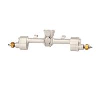 OLDDO Essieu de Portail Avant et arrière for Axial 1/24 SCX24 90081 C10 AXl00002, pièce améliorée, Chenille RC adaptée for Jeep Gladiator for Ford Bronco(Silver Rear Axle)