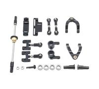 OLDDO Jeu de coupelles de Direction d'arbre différentiel d'essieu arrière adapté au Kit de Mise à Niveau WPL D12 1/10 RC(Black)