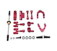 OLDDO Jeu de coupelles de Direction d'arbre différentiel d'essieu arrière adapté au Kit de Mise à Niveau WPL D12 1/10 RC(Red)