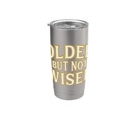 Older But Not Wiser Aging Birthday Humour Prankster Gobelet isotherme en acier inoxydable double paroi