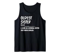 Oldest Sister Definition Funny Matching Family Sibling Débardeur