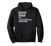 Oldest Sister Definition Funny Matching Family Sibling Sweat à Capuche