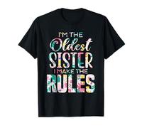 Oldest Sister I Make The Rules Funny Matching Sibling T-Shirt