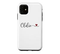 Oldie Heart Cute Handwritten Typographie Cadeau Coque pour iPhone 11