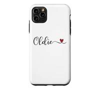 Oldie Heart Cute Handwritten Typographie Cadeau Coque pour iPhone 11 Pro Max