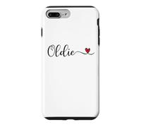 Oldie Heart Cute Handwritten Typographie Cadeau Coque pour iPhone 7 Plus/8 Plus