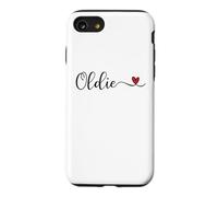 Oldie Heart Cute Handwritten Typographie Cadeau Coque pour iPhone SE (2020) / 7/8