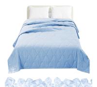 Oldmoom Couverture Rafraîchissante pour Dormeurs Sensibles À La Chaleur - Couette d'Été | Double Face à Effet Glacé Rafraîchissant Respirant Confortable et Doux pour Le Canapé et Le Lit des Adultes