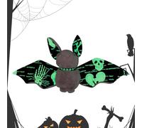 Oldmoom Peluche Chauve-Souris - Jouet Doudou Chauve-Souris Lumineuse Halloween,Décoration Maison Douce Enfant Canapé Chambre - Cadeau Bébés