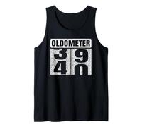 Oldometer 39-40 40th Birthday 40 Year Old Funny Gifts Idea Débardeur