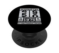 Oldomètre 50 Ans Astro Balance Scorpion Né en Octobre 1975 PopSockets PopGrip Adhésif