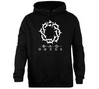 Oldrytee Bad Omens Band Logo Tees S Sweat À Capuche Noir Unisexe Coupe Simple