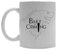Oldrytee Bébé Arrive Tasse En Céramique Tasse À Boire Blanche