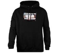 Oldrytee Bienvenue Aux États-Unis Rentrez chez Vous Maintenant Sweat À Capuche Noir Unisexe Coupe Simple