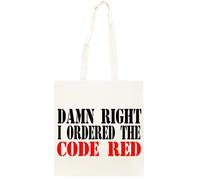 Oldrytee Bon Sang, J'ai Bien Commandé Le Code Red Shopping Beige Unisex Totebag Coton