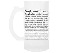 Oldrytee C'est Fou J'étais Fou Autrefois Tasse Transparente À Poignée De Bière En Verre