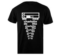 Oldrytee Charlotte De Witte Techno T-Shirt Homme Coton Noir Homme
