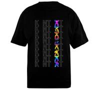 OLDRYTEE Charlotte De Witte X T-Shirt Unisexe Noir en Coton Surdimensionné