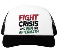 Oldrytee Fight The Crisis Baseball Cap White Adjustable Unisex