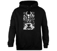 OLDRYTEE Ghost Knight Hollow Knight Sweat À Capuche Noir Unisexe Coupe Simple