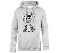 Oldrytee Ghost Knight Hollow Knight Sweat-Shirt Gris À Capuche Unisexe, Coupe Simple