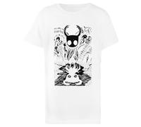 OLDRYTEE Ghost Knight Hollow Knight T-Shirt Enfant en Coton Blanc Enfant