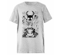 OLDRYTEE Ghost Knight Hollow Knight T-Shirt Enfant en Coton Gris Enfant
