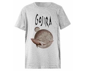 OLDRYTEE Gojira from Mars to Sirius T-Shirt Enfant en Coton Gris Enfant