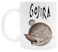 OLDRYTEE Gojira From Mars To Sirius Tasse En Céramique Tasse À Boire Blanche