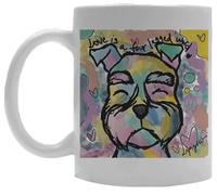 Oldrytee L'amour Est Un Mot À Quatre Pattes Tasse En Céramique Tasse À Boire Blanche