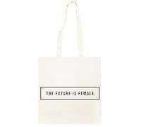 Oldrytee L'avenir Est Féminin Shopping Beige Unisex Totebag Coton