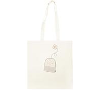 Oldrytee L'heure Du Thé Shopping Beige Unisex Totebag Coton