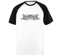 OLDRYTEE Lorna Shore Logo Baseball Unisex Tshirt Blanc Noir Chemise À Manches Courtes