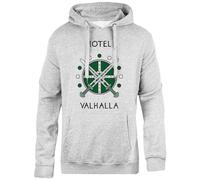 Oldrytee Magnus Chase Hotel Valhalla Sweat-Shirt Gris À Capuche Unisexe, Coupe Simple