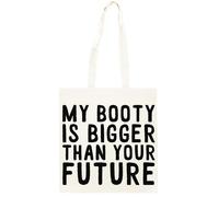 Oldrytee Mon Butin Est Plus Gros Que Ton Avenir Shopping Beige Unisex Totebag Coton