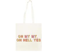 Oldrytee Oh Mon Dieu, Oh, Putain Oui Shopping Beige Unisex Totebag Coton