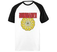 OLDRYTEE Soundgarden Vintage Baseball Unisex Tshirt Blanc Noir Chemise À Manches Courtes