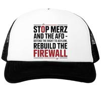 Oldrytee Stop Merz and The AFD Baseball Cap White Adjustable Unisex