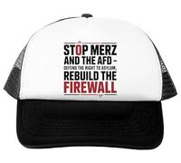 Oldrytee Stop Merz and The AFD Baseball Cap White Adjustable Unisex