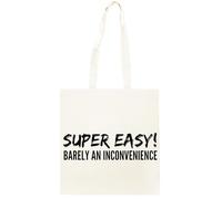 Oldrytee Super Facile, À Peine Un Inconvénient Shopping Beige Unisex Totebag Coton