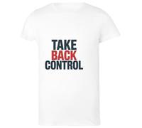 Oldrytee Take Back Control Cotton Female T-Shirt White Women