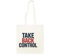 Oldrytee Take Back Control Shopping Beige Unisex Totebag Cotton