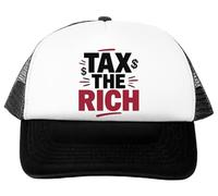 Oldrytee Tax The Rich Baseball Cap White Adjustable Unisex